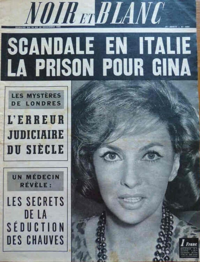 NOIR ET BLANC magazine side cover Issue 1085 16 December 1965