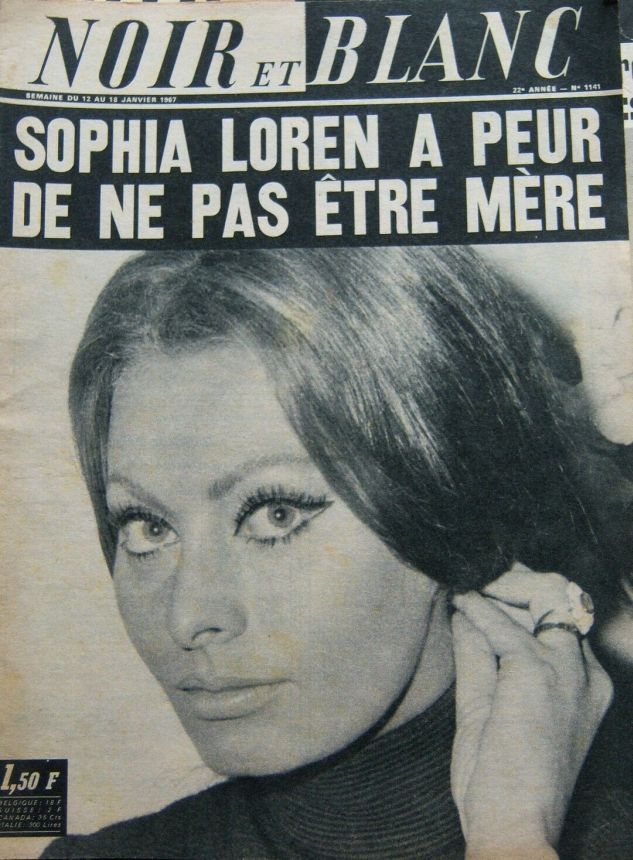 NOIR ET BLANC magazine side cover Issue 1141 12 January 1967