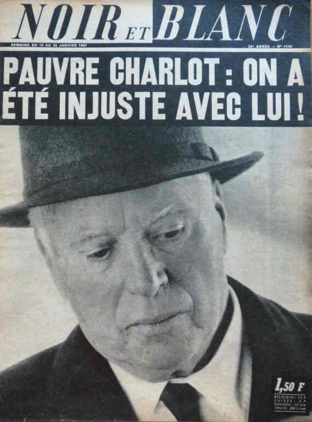 NOIR ET BLANC magazine side cover Issue 1142 19 January 1967