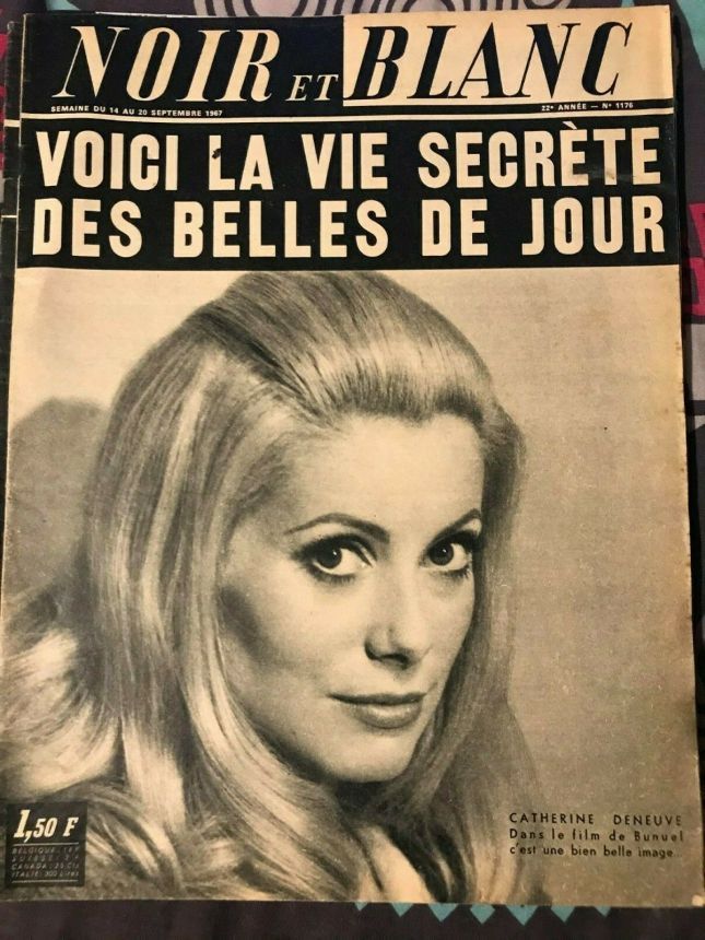 NOIR ET BLANC magazine side cover Issue 1176 14 September 1967