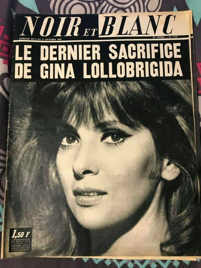 NOIR ET BLANC magazine side cover Issue 1179 5 October 1967
