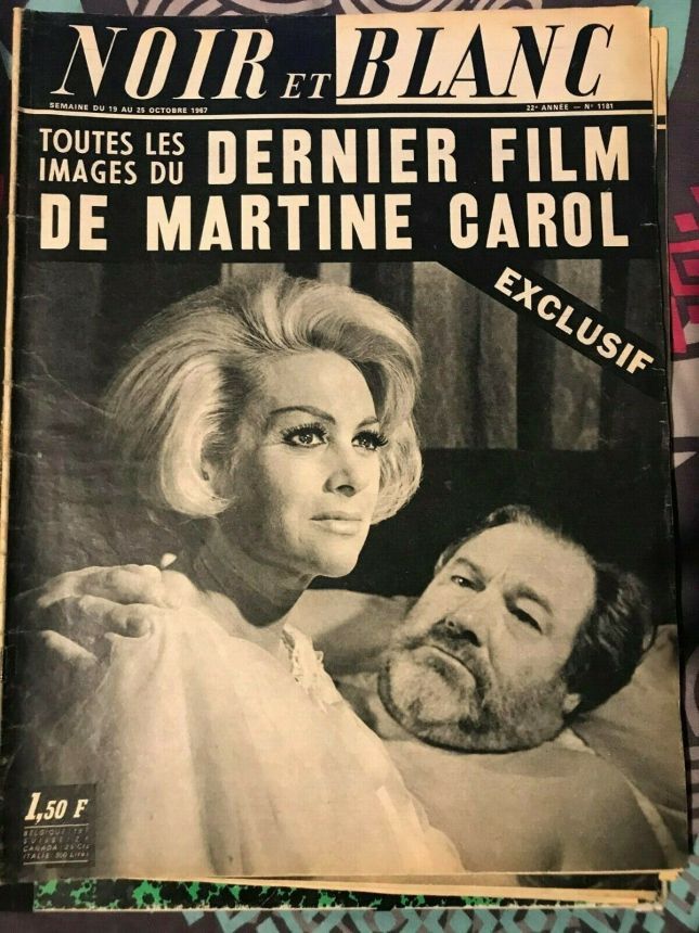 NOIR ET BLANC magazine side cover Issue 1181 19 October 1967