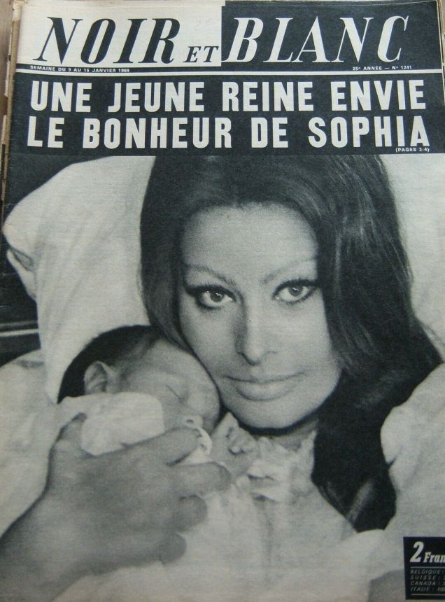NOIR ET BLANC magazine side cover Issue 1241 9 January 1969