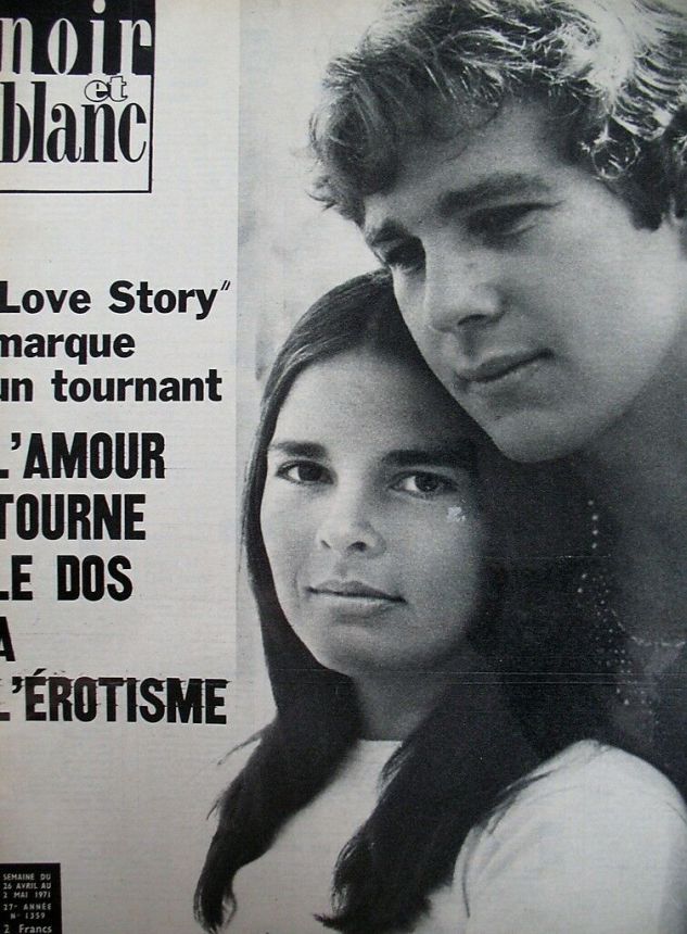 NOIR ET BLANC magazine side cover Issue 1359 26 April 1971