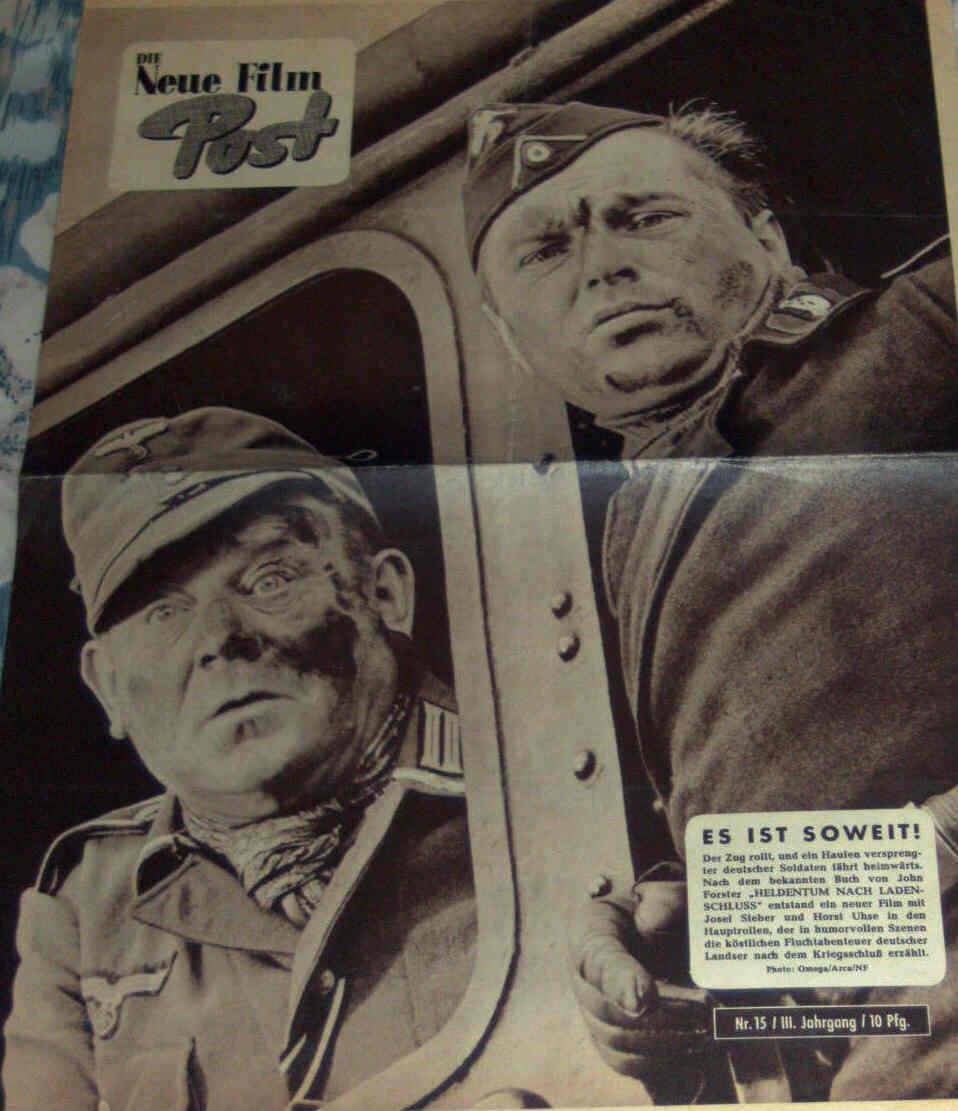 NEUE FILM POST magazine side cover Issue 15  1955