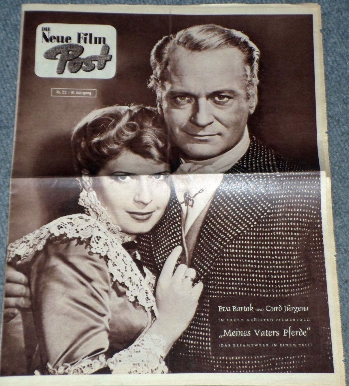 NEUE FILM POST magazine side cover Issue 22  1955
