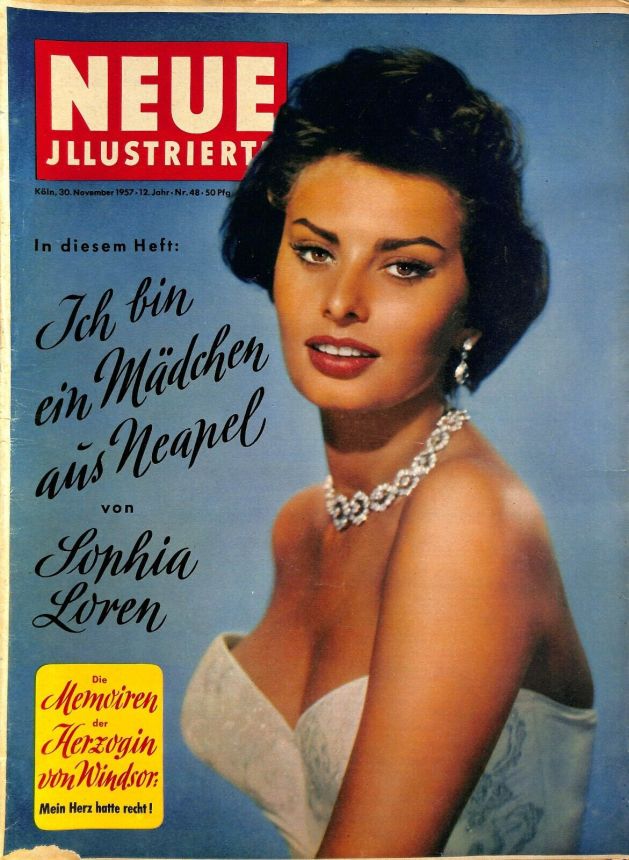 NEUE ILLUSTRIERTE magazine side cover Issue 48 30 November 1957