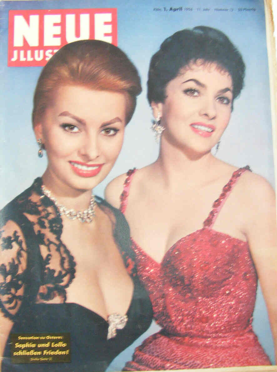 NEUE ILLUSTRIERTE magazine side cover Issue 13 1 April 1956