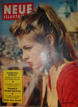 NEUE ILLUSTRIERTE magazine side cover Issue 27 6 July 1957