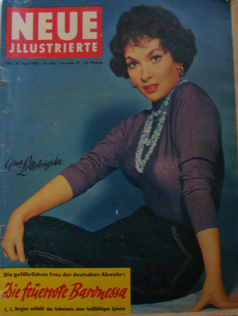 NEUE ILLUSTRIERTE magazine side cover Issue 17 26 April 1958
