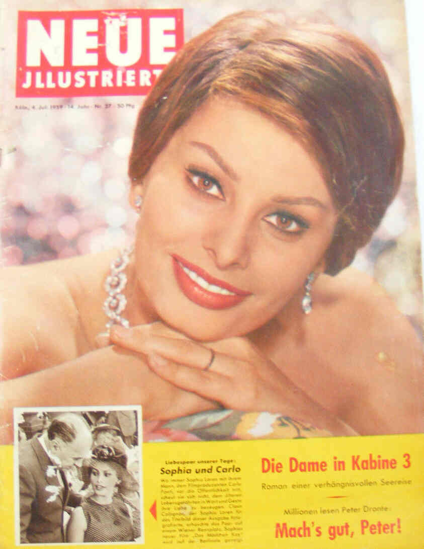 NEUE ILLUSTRIERTE magazine side cover Issue 27 4 July 1959