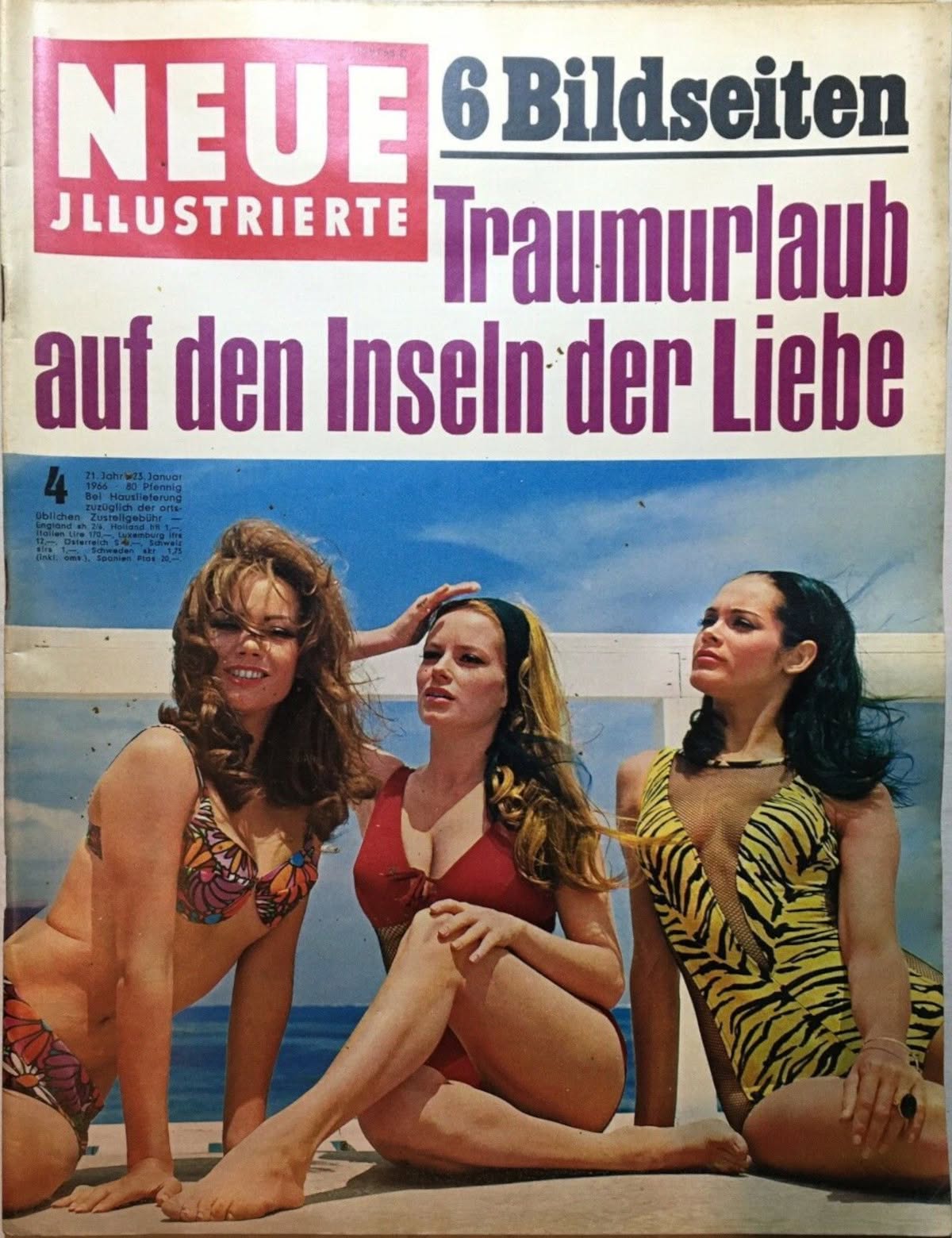 NEUE ILLUSTRIERTE magazine side cover Issue 4   1966