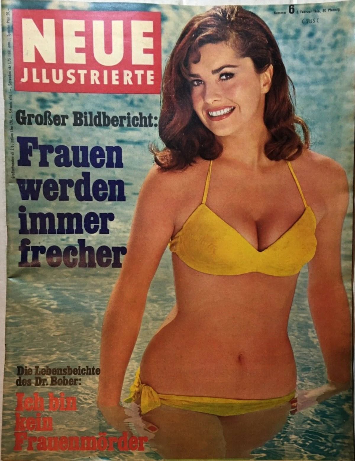 NEUE ILLUSTRIERTE magazine side cover Issue 6   1966
