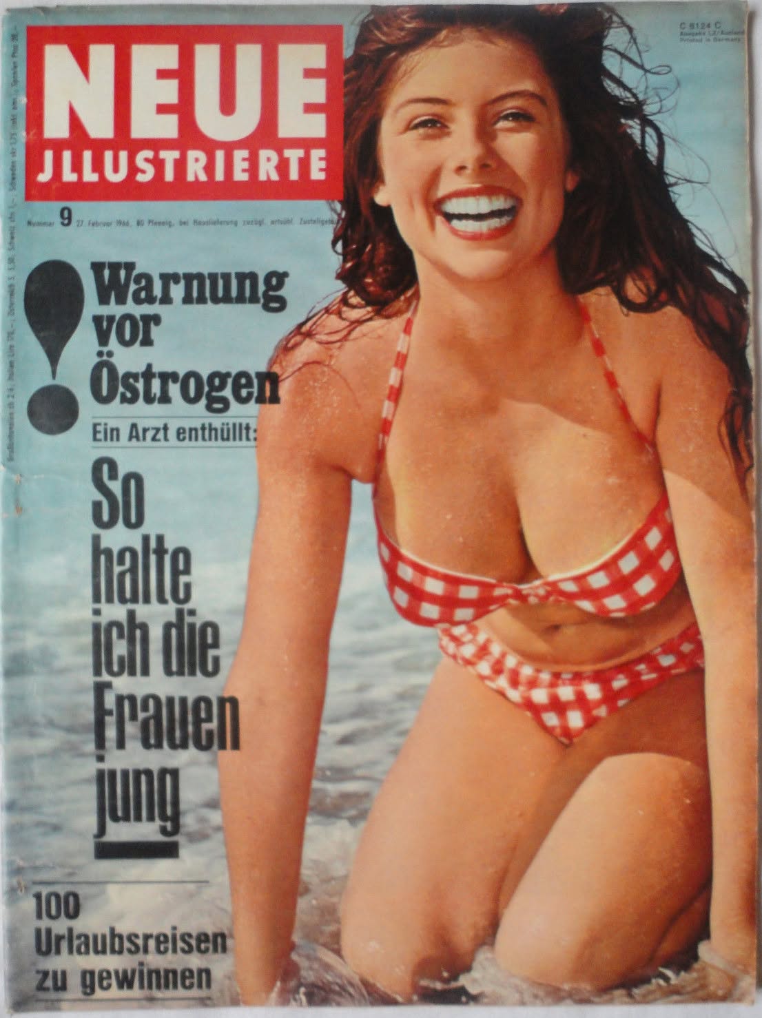 NEUE ILLUSTRIERTE magazine side cover Issue 9   1966