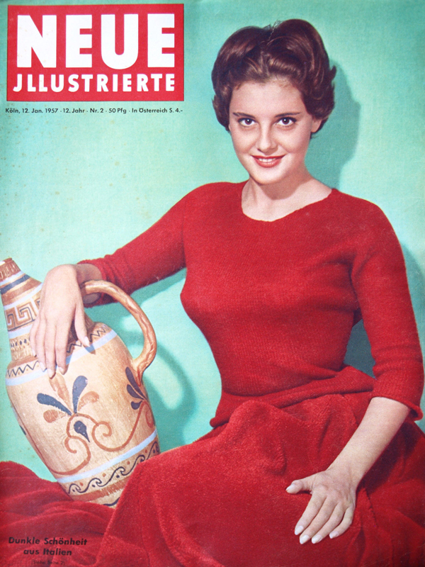 NEUE ILLUSTRIERTE magazine side cover  Vol 12 No  2 12 January 1957
