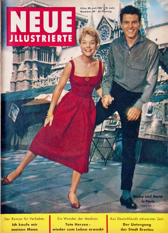NEUE ILLUSTRIERTE magazine side cover Issue 29 20 July 1957