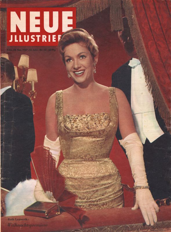 NEUE ILLUSTRIERTE magazine side cover Issue 52 28 December 1957