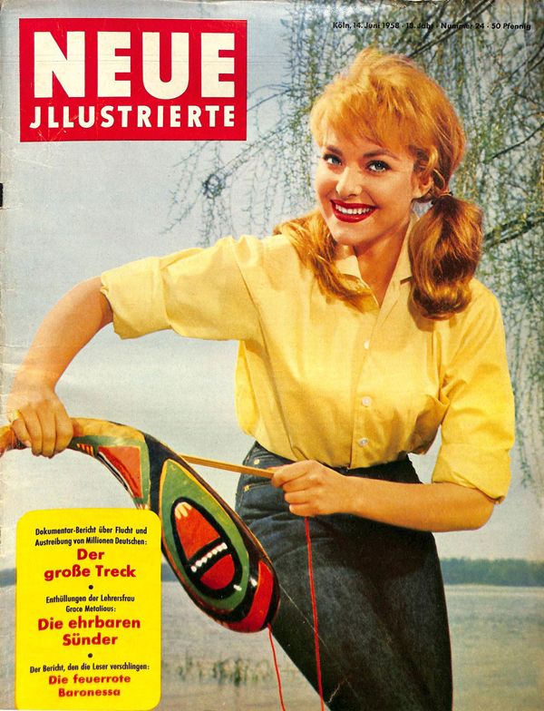 NEUE ILLUSTRIERTE magazine side cover Issue 24 14 June 1958