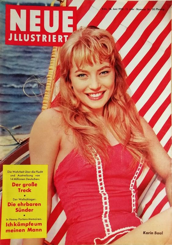 NEUE ILLUSTRIERTE magazine side cover Issue 26 28 June 1958