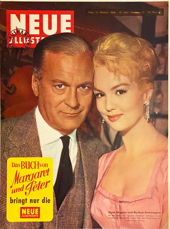 NEUE ILLUSTRIERTE magazine side cover Issue 41 11 October 1958