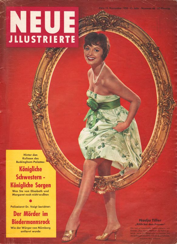 NEUE ILLUSTRIERTE magazine side cover Issue 46 15 November 1958