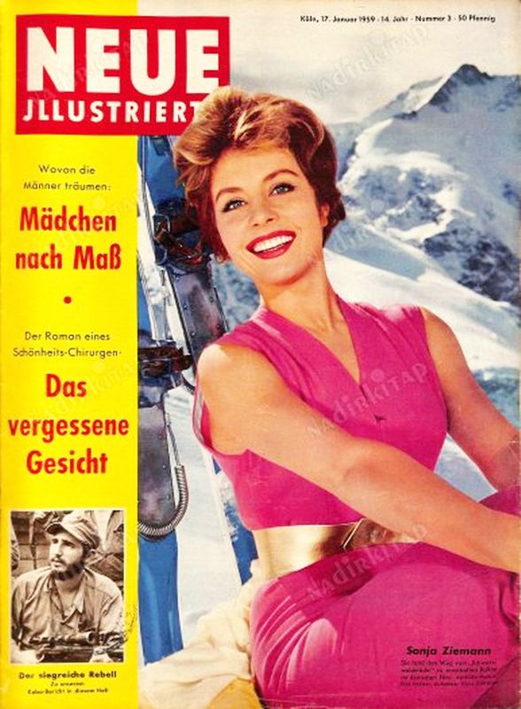 NEUE ILLUSTRIERTE magazine side cover Issue 3 17 January 1959