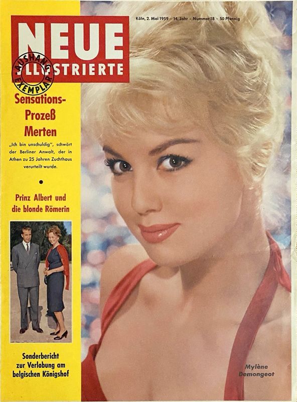 NEUE ILLUSTRIERTE magazine side cover Issue 18 2 May 1959