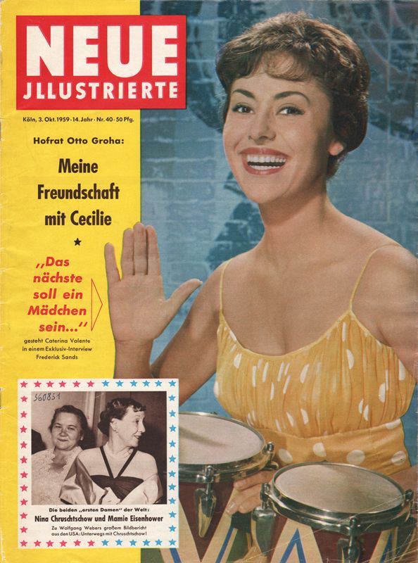 NEUE ILLUSTRIERTE magazine side cover Issue 40 3 October 1959