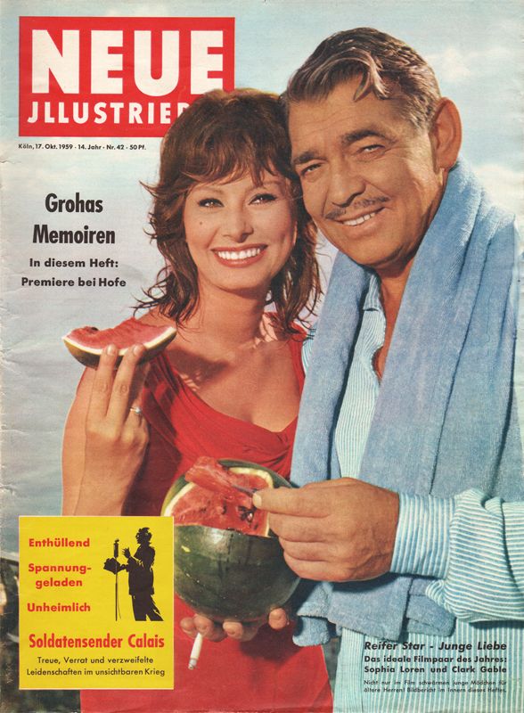 NEUE ILLUSTRIERTE magazine side cover Issue 42 17 October 1959