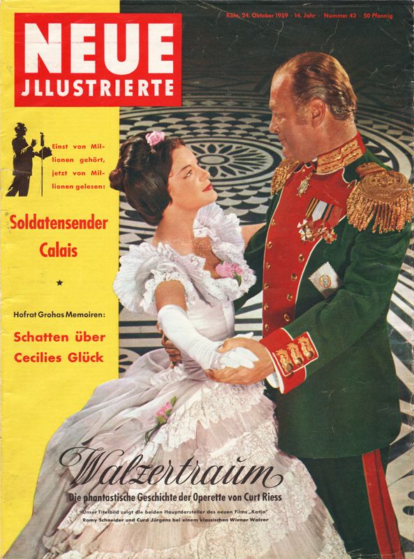 NEUE ILLUSTRIERTE magazine side cover Issue 43 24 October 1959