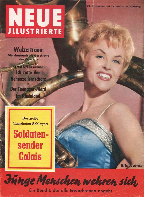 NEUE ILLUSTRIERTE magazine side cover Issue 45 7 November 1959