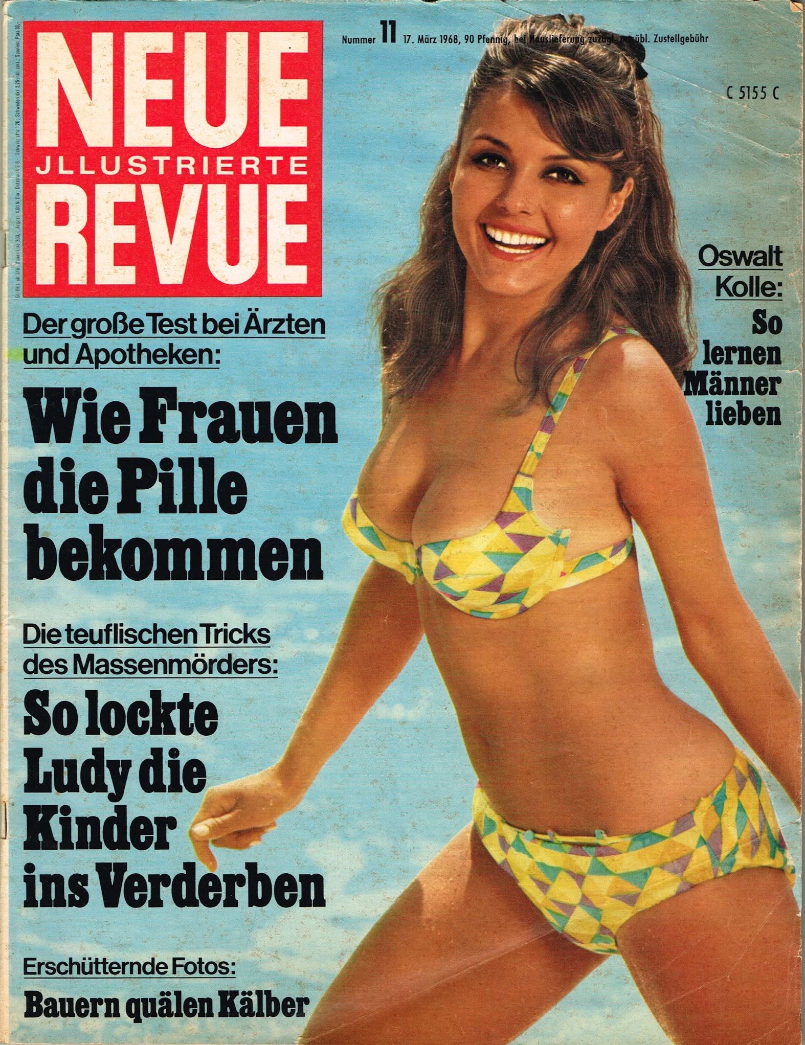 NEUE REVUE magazine side cover Issue 11 17 March 1968