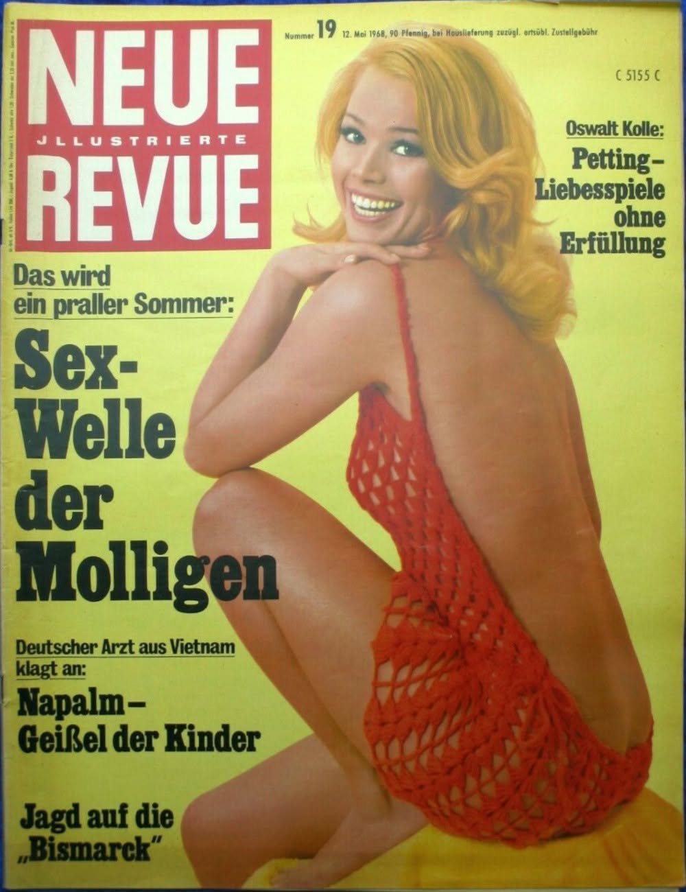 NEUE REVUE magazine side cover Issue 19 12 May 1968