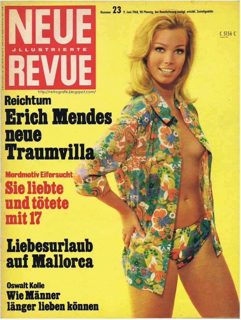 NEUE REVUE magazine side cover Issue 23 9 June 1968