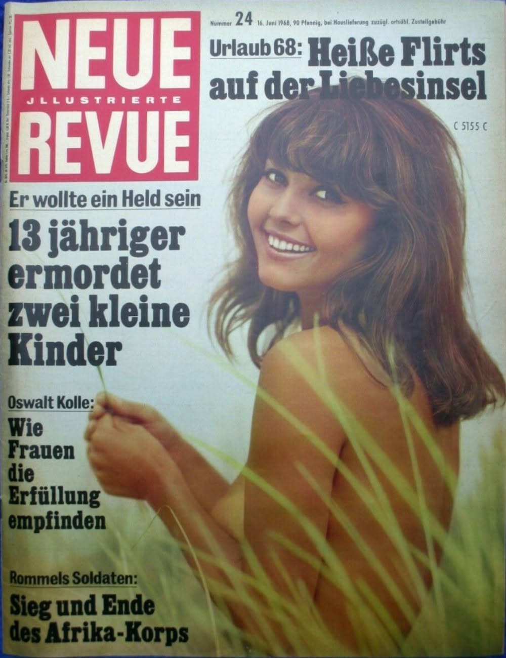 NEUE REVUE magazine side cover Issue 24 16 June 1968