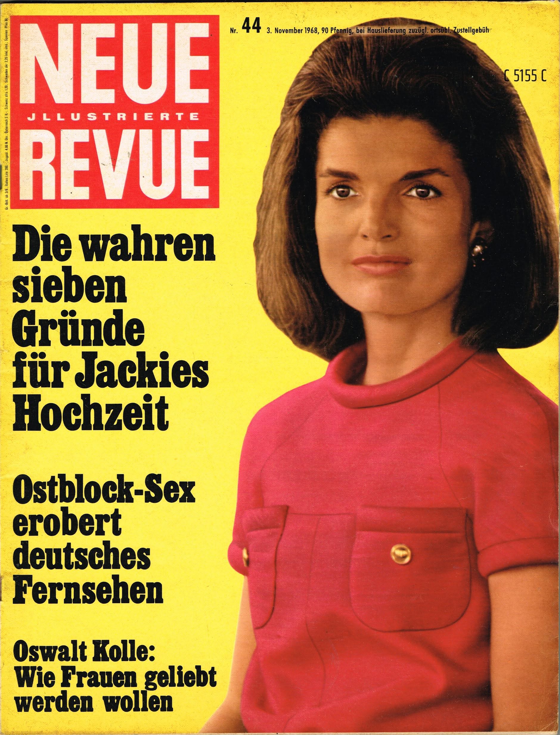 NEUE REVUE magazine side cover Issue 44 3 November  1968