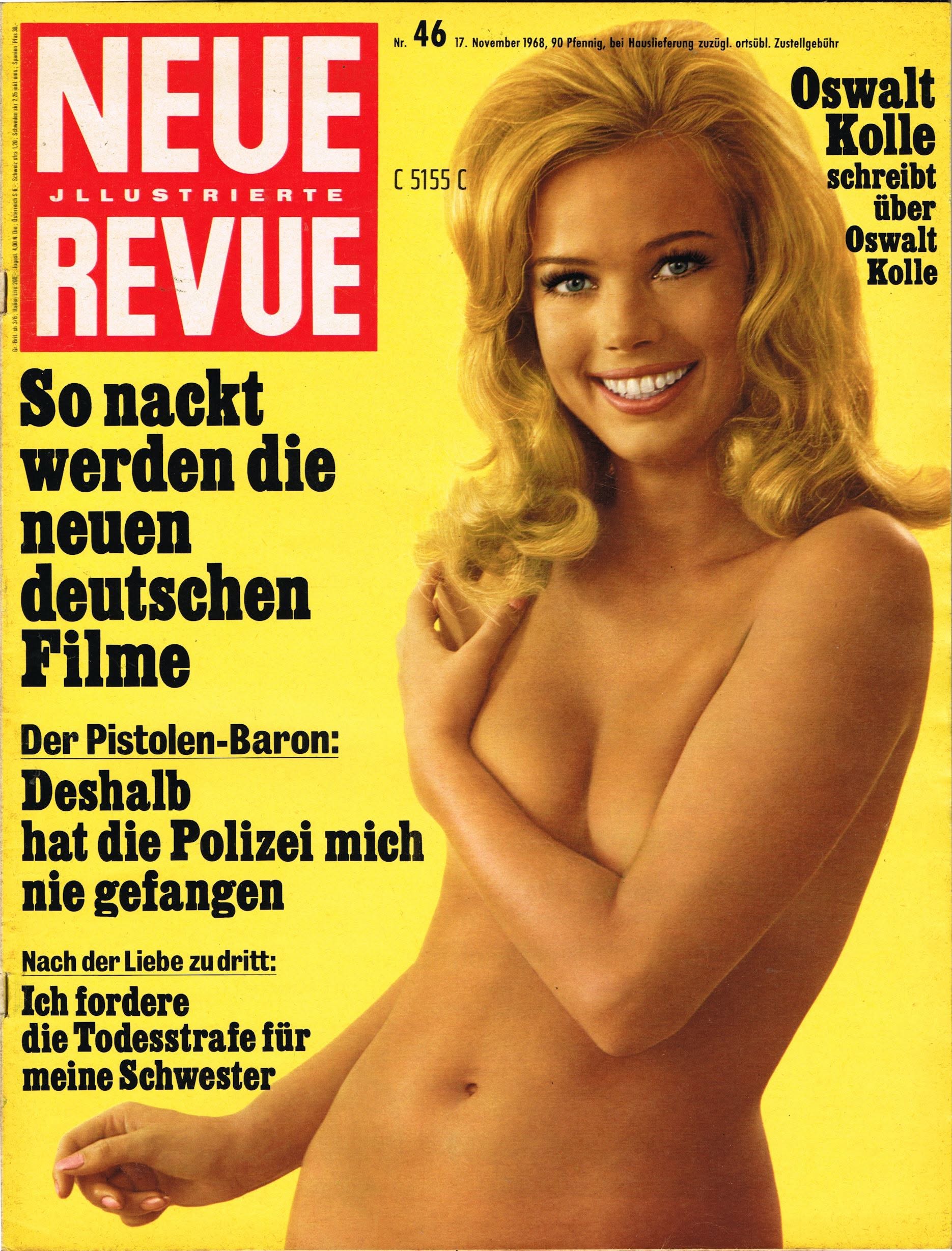 NEUE REVUE magazine side cover Issue 46 17 November 1968