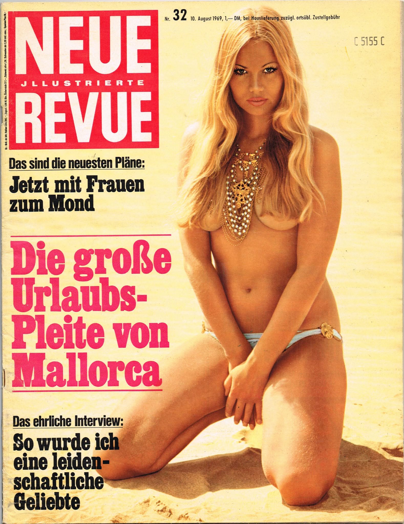 NEUE REVUE magazine side cover Issue 32 10 August 1969