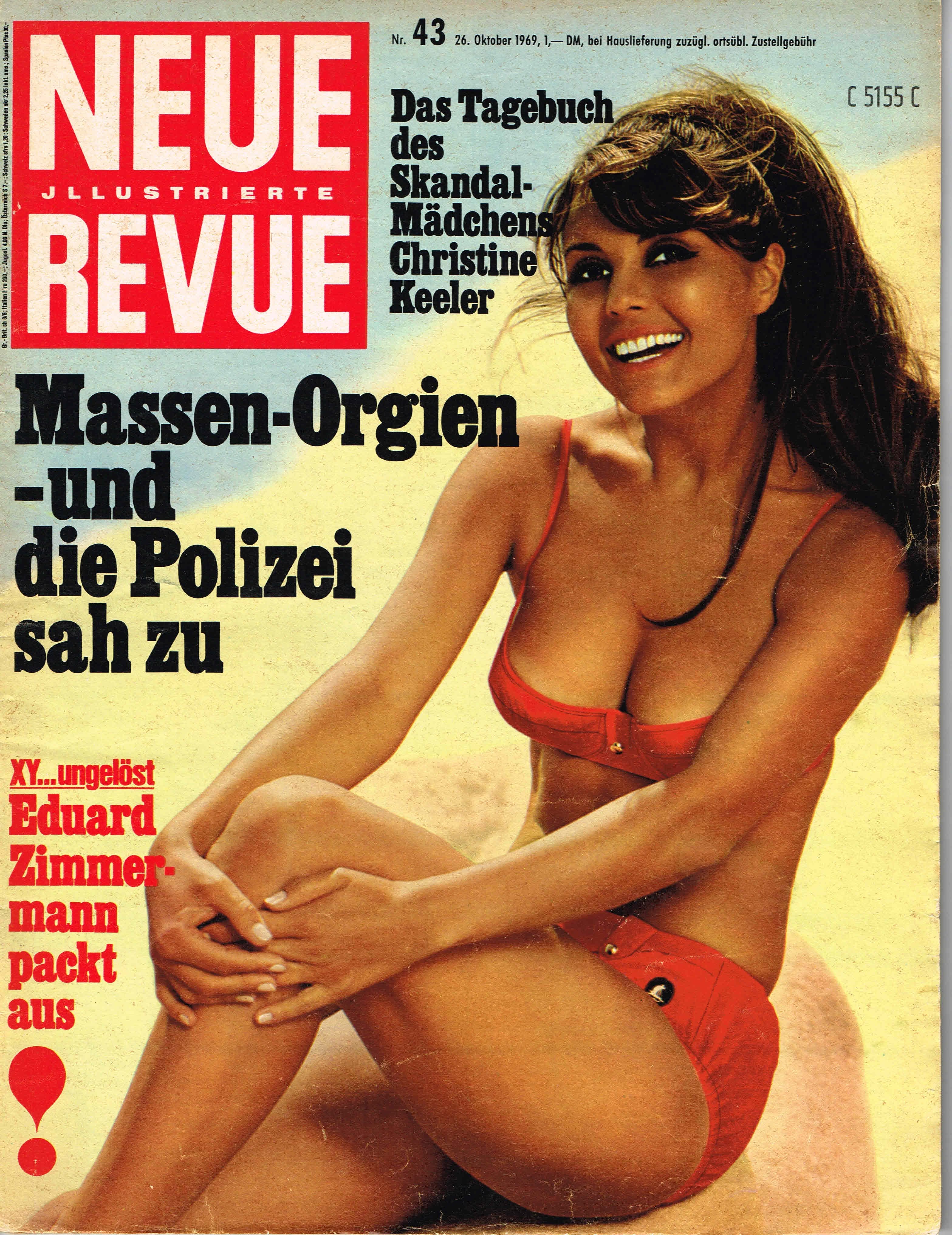 NEUE REVUE magazine side cover Issue 43 26 October 1969