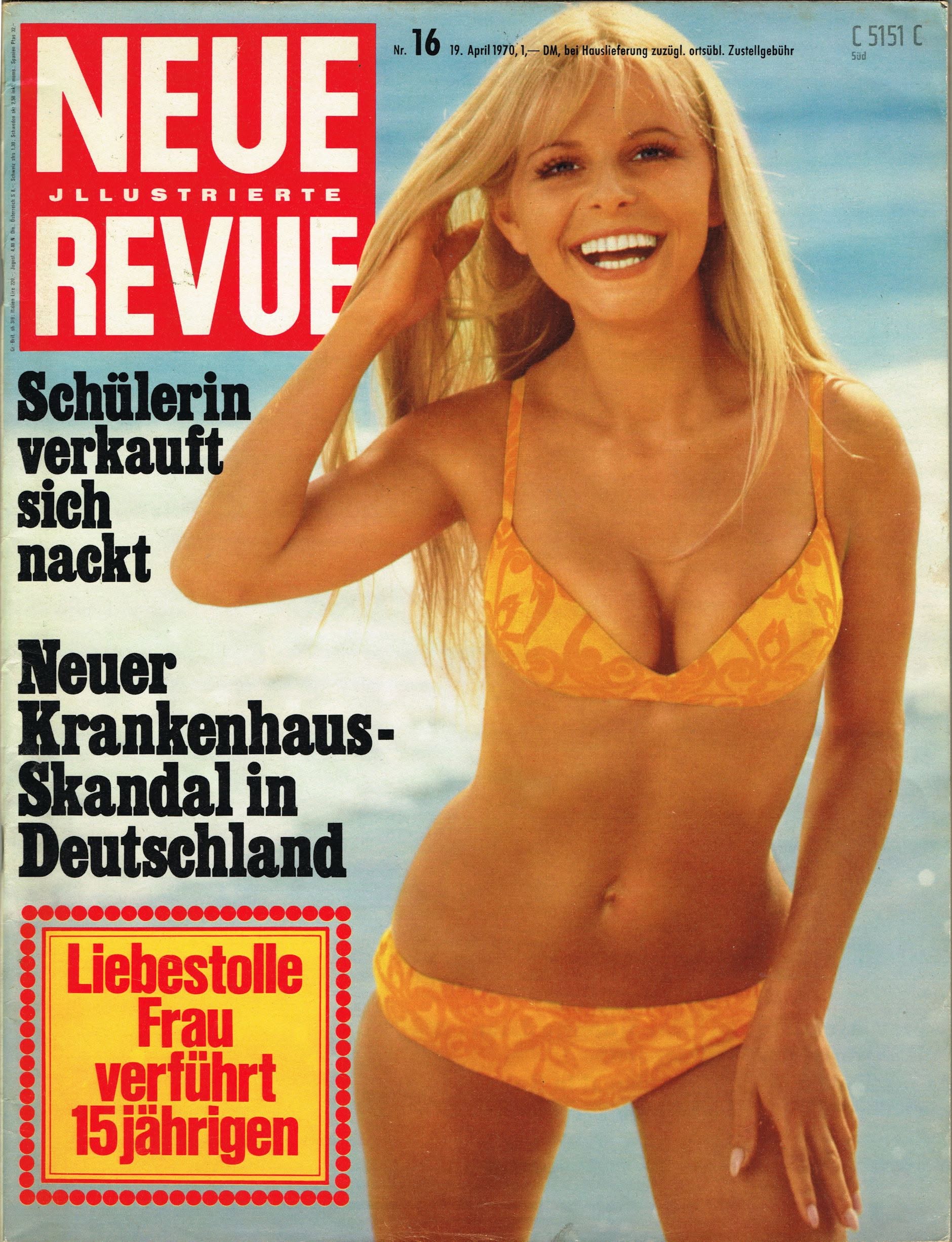 NEUE REVUE magazine side cover Issue 16   1970
