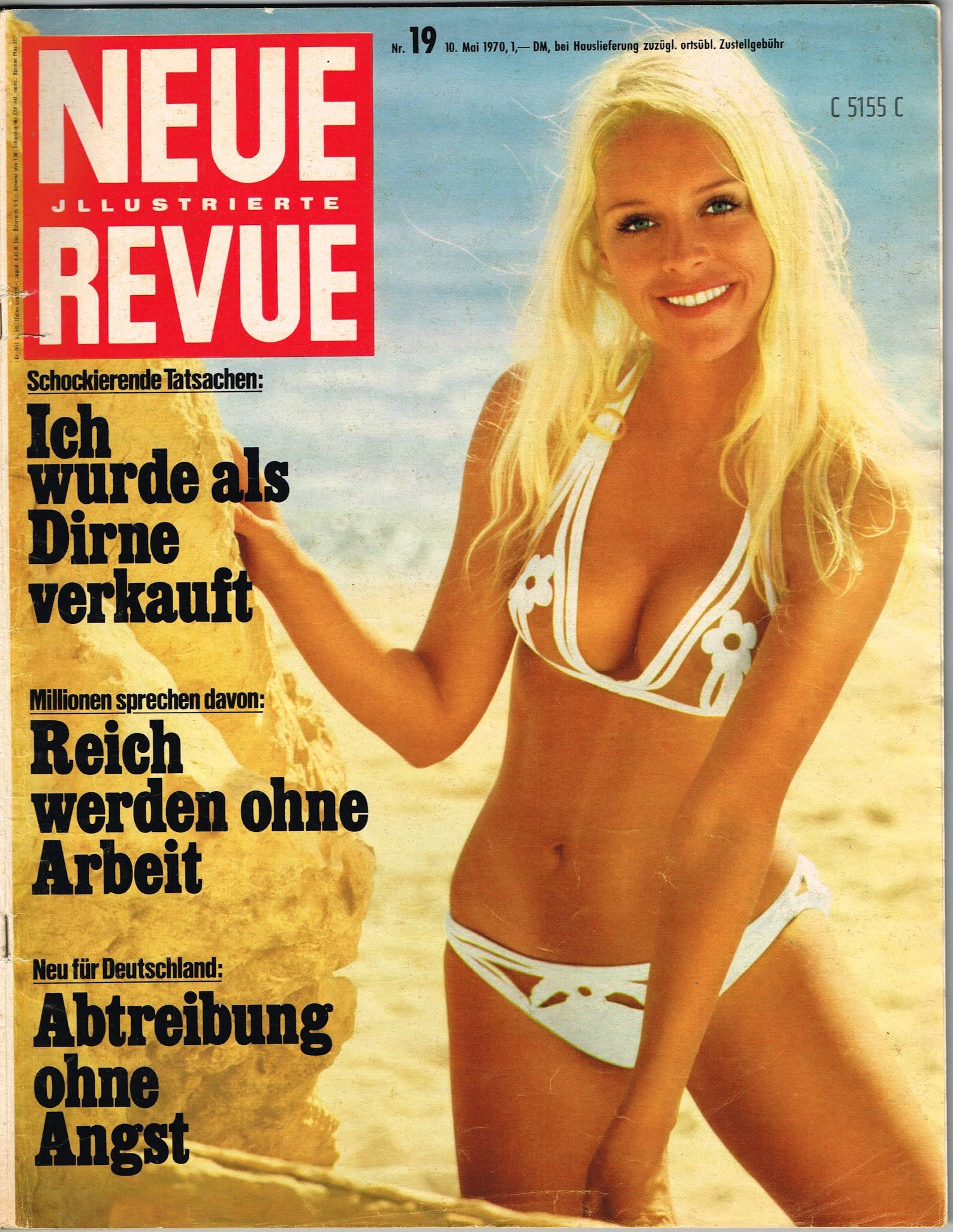 NEUE REVUE magazine cover Issue 19   1970