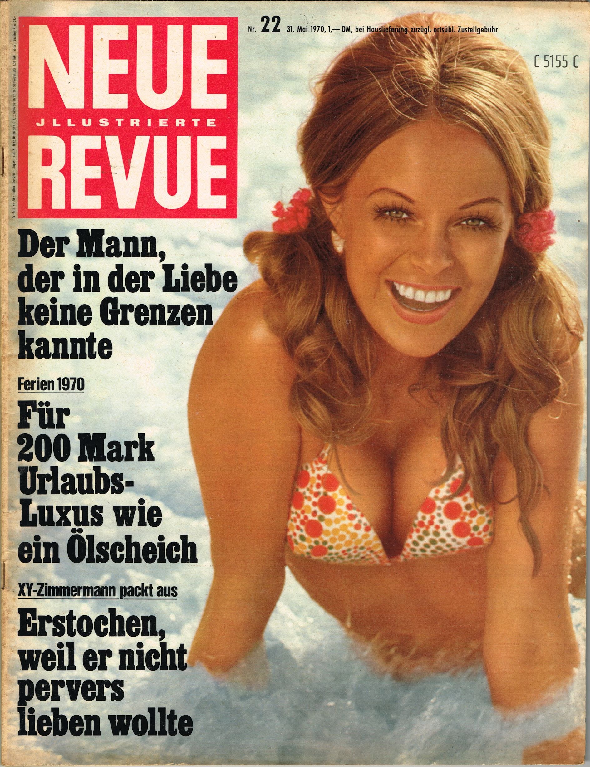 NEUE REVUE magazine side cover Issue 22   1970