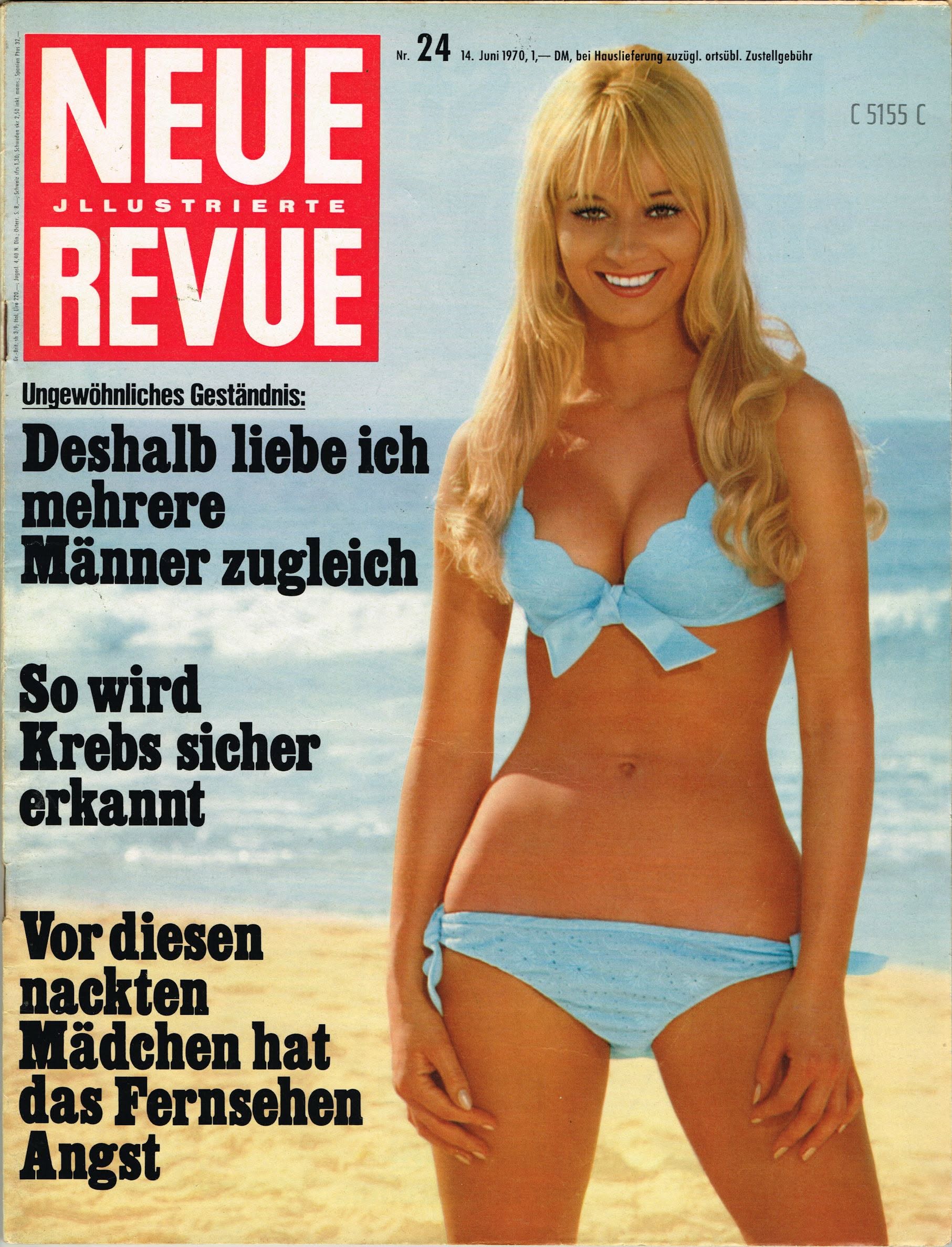 NEUE REVUE magazine side cover Issue 24   1970