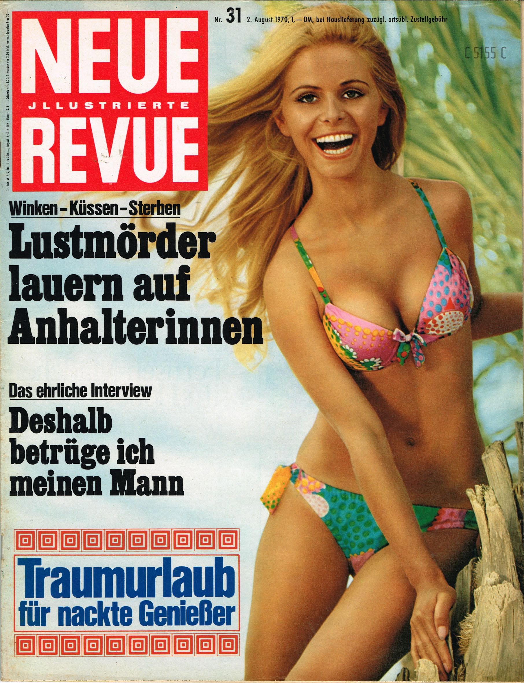 NEUE REVUE magazine side cover Issue 31   1970