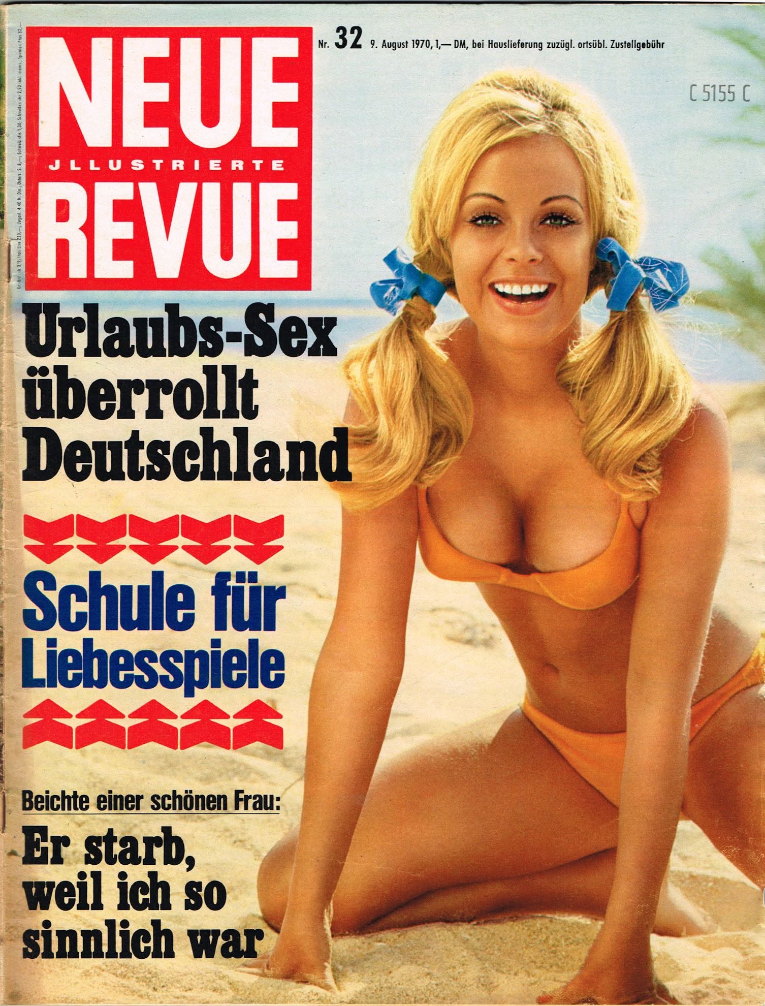 NEUE REVUE magazine side cover Issue 32   1970