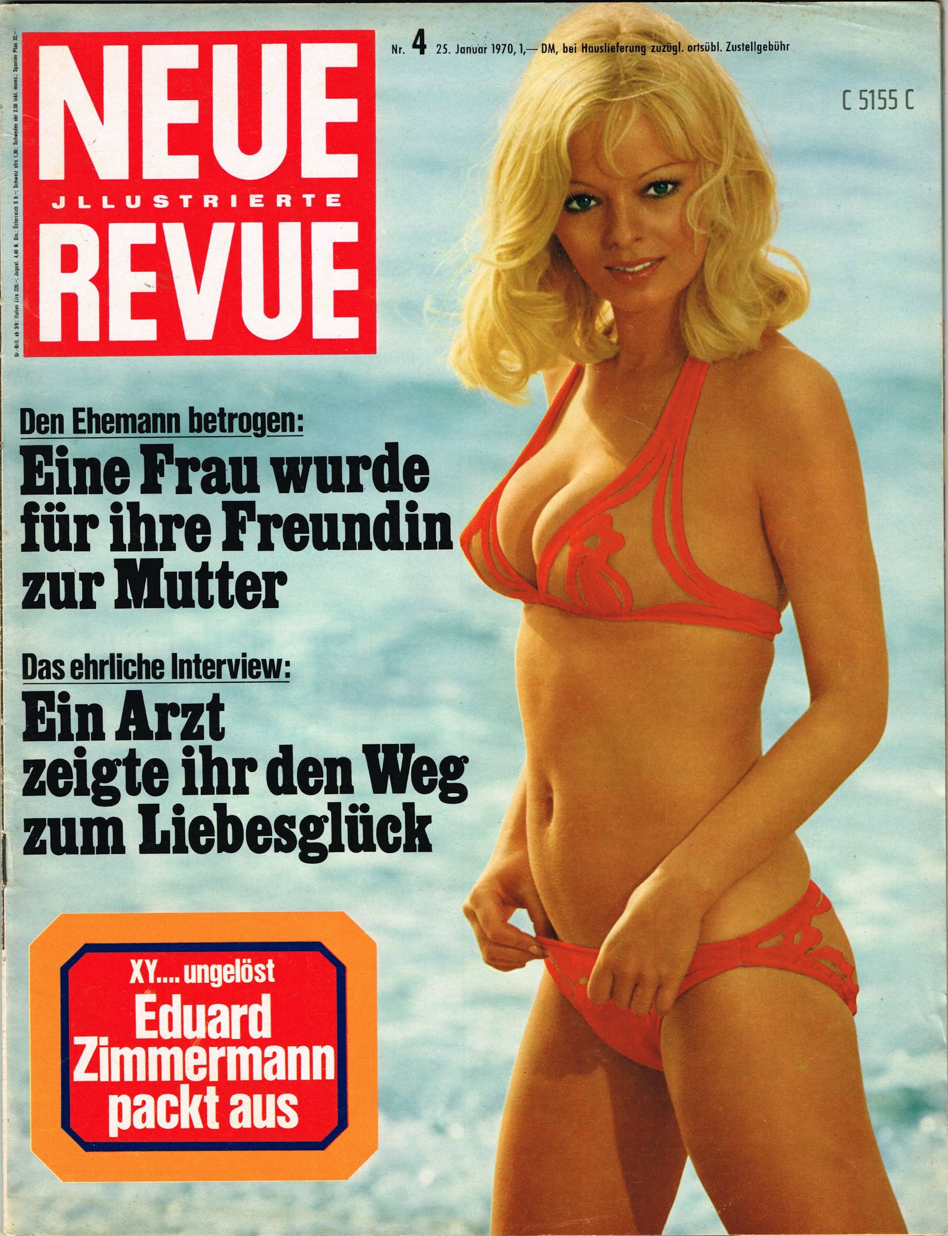 NEUE REVUE magazine side cover Issue 4   1970