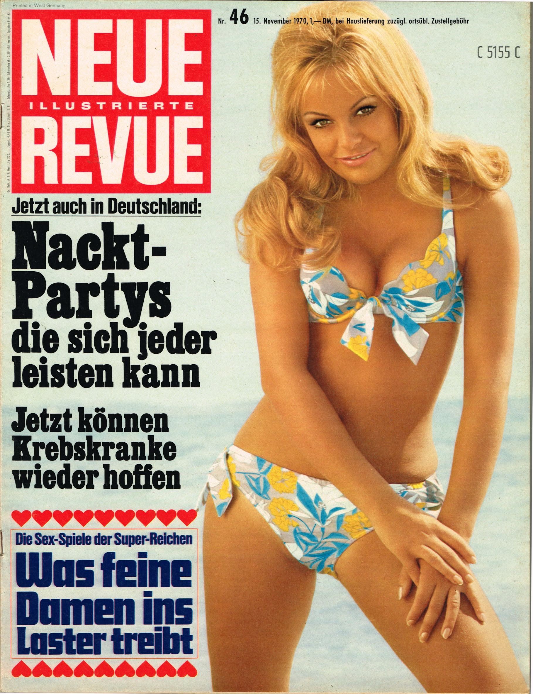 NEUE REVUE magazine side cover Issue 46   1970
