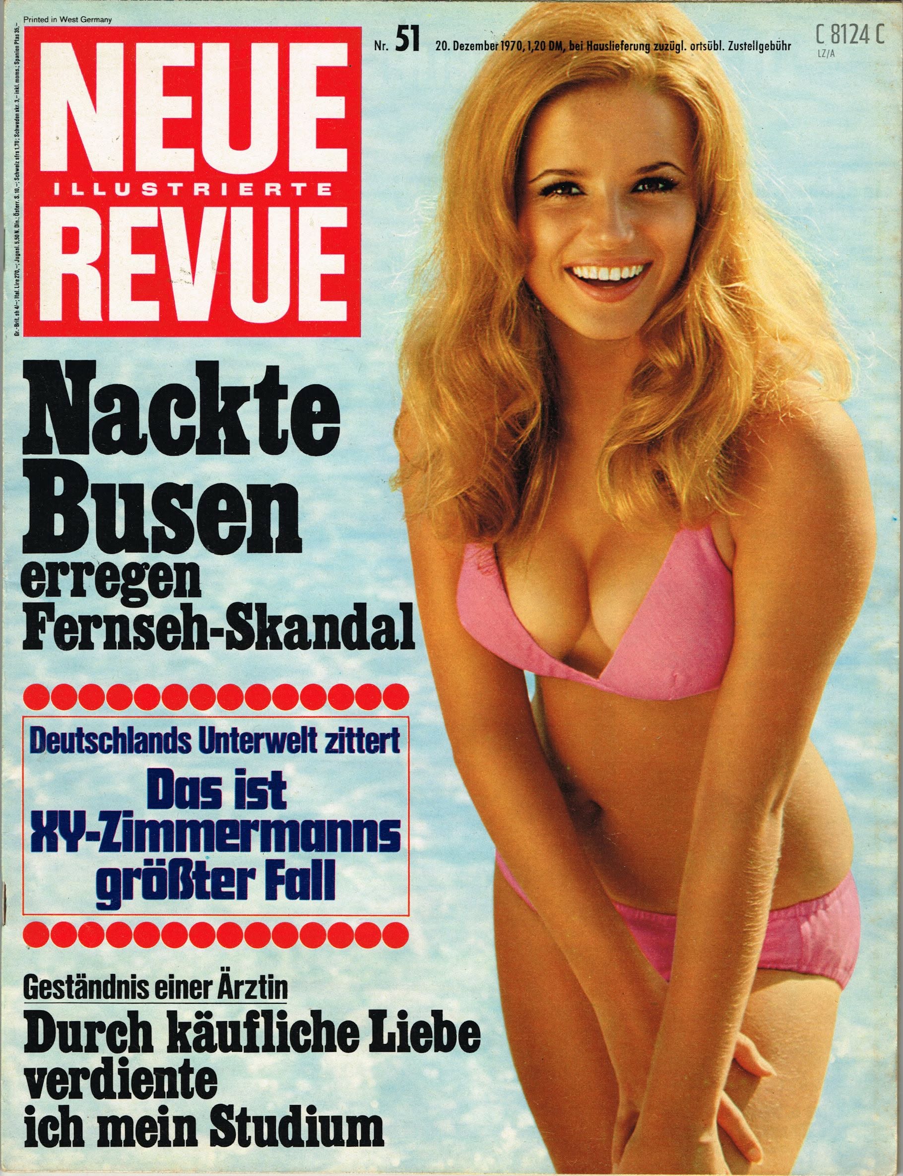 NEUE REVUE magazine side cover Issue 51   1970