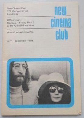 NEW CINEMA CLUB magazine side cover July-September 1969
