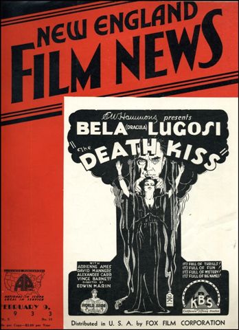 NEW ENGLAND FILM NEWS magazine side cover 9 February 1933